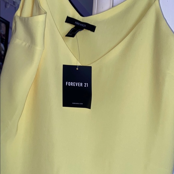 Forever 21 Flowy Yellow Tank Top - Picture 5 of 5